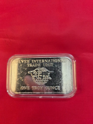 1 Troy Oz .999 Fine Silver Bar/Round “International Trade Unit”