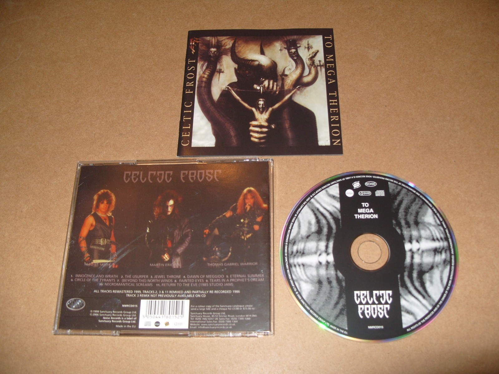 Celtic Frost – To Mega Therion -2006 REMASTERED -CD + INLAYS NEAR MINT. (C21)