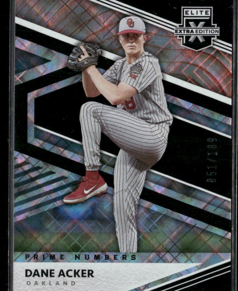 2020 Panini Elite Extra Edition #134 Dane Acker Prime Numbers A #/189