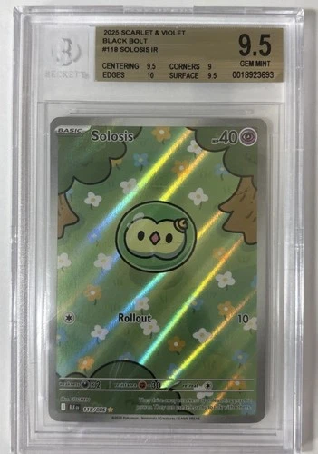 Pokémon Solosis Illustration Rare Black Bolt Gem Mint BGS 9.5  TCG Booger Mew