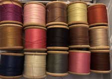 Vintage Wooden Cotton Reels Sylko Threads x 15 Sylko Coats bundle Job lot