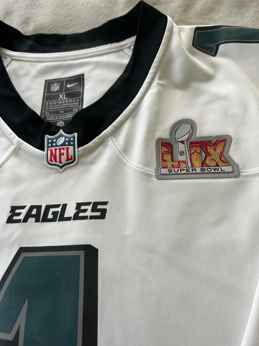 Philadelphia Eagles Jalen Hurts Nike Super Bowl LIX 59 White