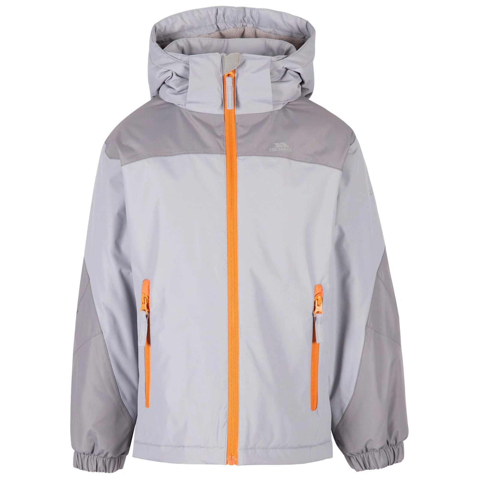 Trespass Boys Padded Waterproof Jacket 2 Zip Pockets with Detachable Hood Launch