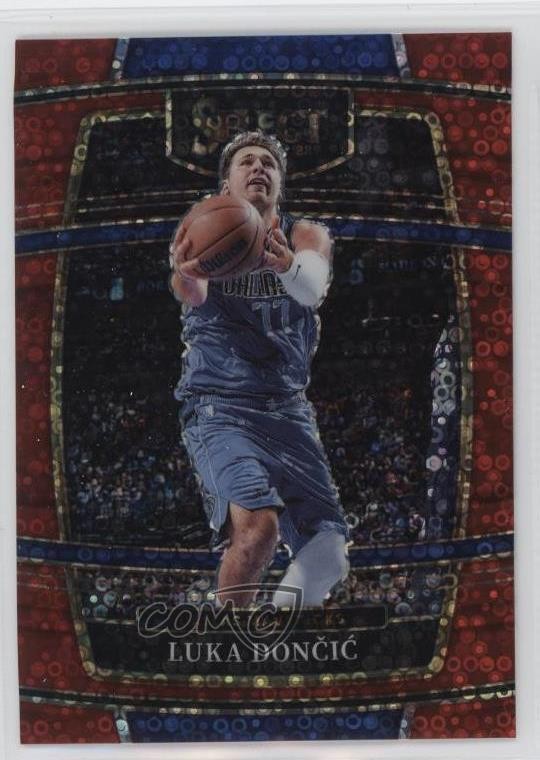 2021-22 Panini Select Concourse Red Disco Prizm 32/49 Luka Doncic #12 hs9