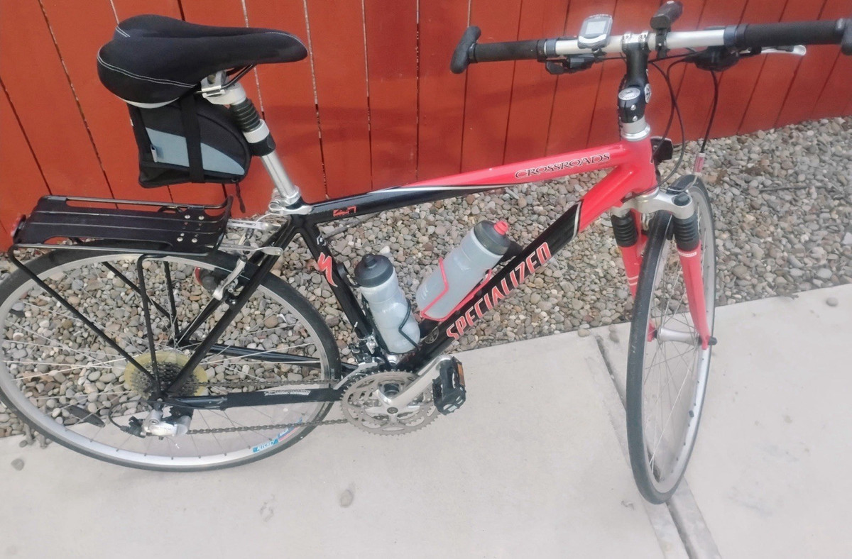 Specialized Crossroads Hybrid Bike 700C Red/Black Flat Bar