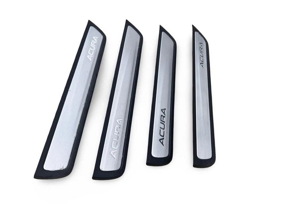 Juego de 4 molduras de placa de desgaste de umbral de puerta delantera y trasera Acura MDX 2014-2020 Foto 4 de 4