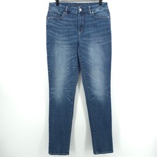 Chico's So Slimming Girlfriend Slim Leg Ankle Women Jeans 1R US 8R Blue Denim