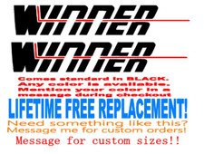 Set 2 Of 3 X 18 Inch Winner Boat Hull Decals Marine Grade Your Color Choice Set 2 Of 3 X 18 Inch Winner Boat Hull Decals Marine Grade Your Color Choice