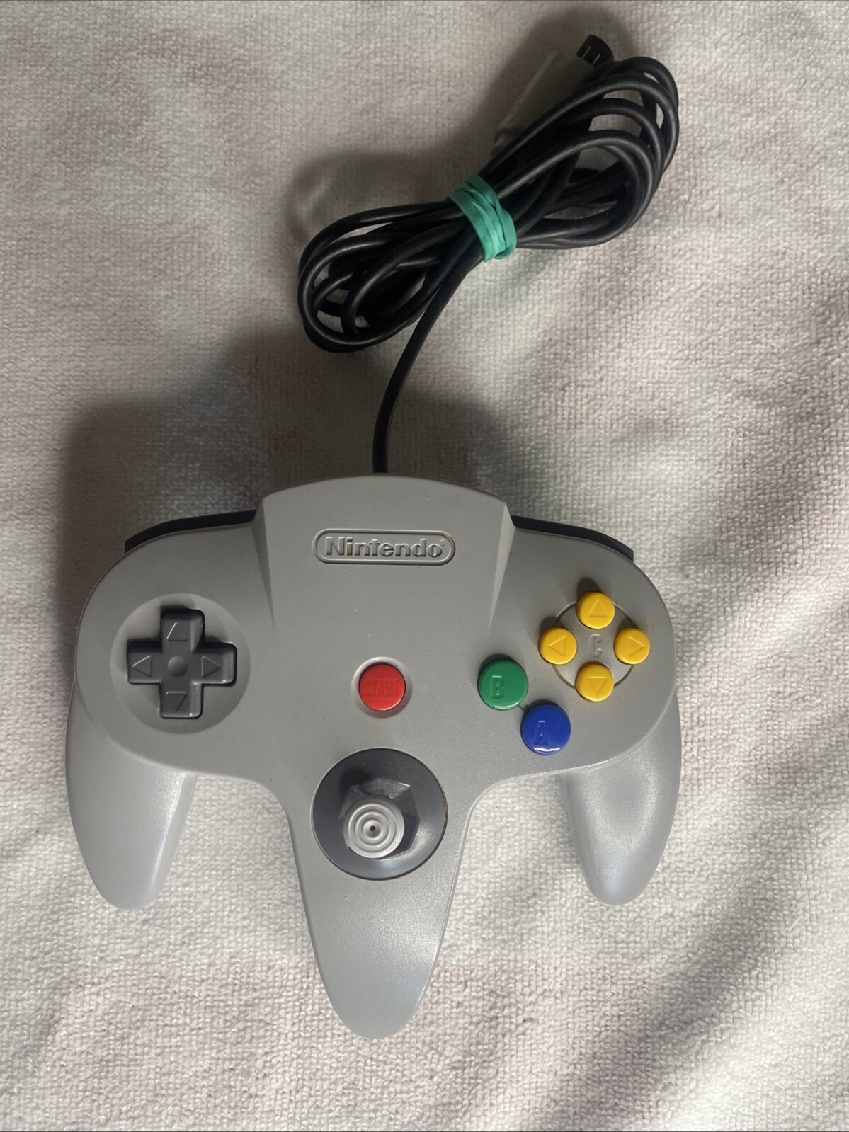 Official Nintendo 64 GRAY Controller AUTHENTIC 👾 OEM N64 Remote NUS-005 USED