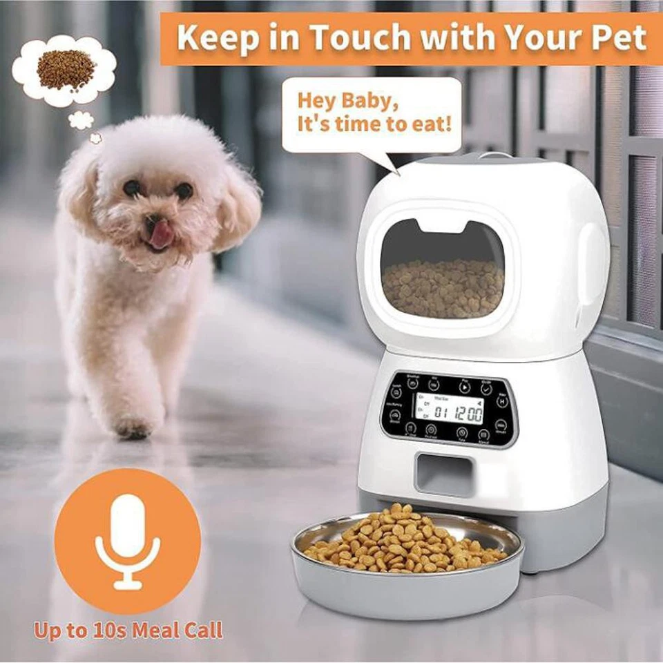 Automatic Pet Feeder Smart Timer Food Dispenser For Cats Dogs - Image 2 of 4
