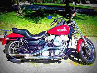 Harley Davidson 1340 Super Glide FXR 1991 A4 Photo UK