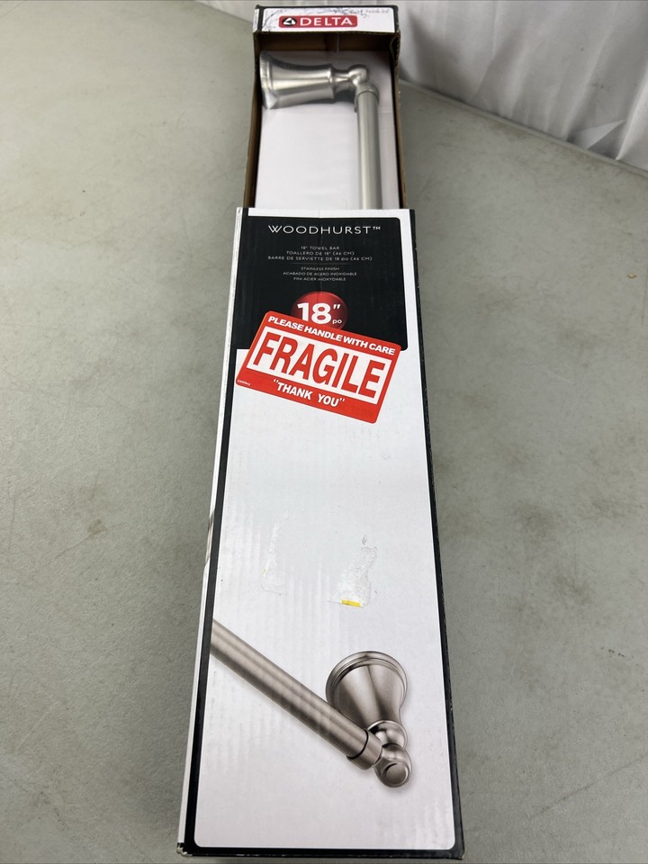 Delta Woodhurst 18" Towel Bar 73218SS, Brilliance Stainless eBay