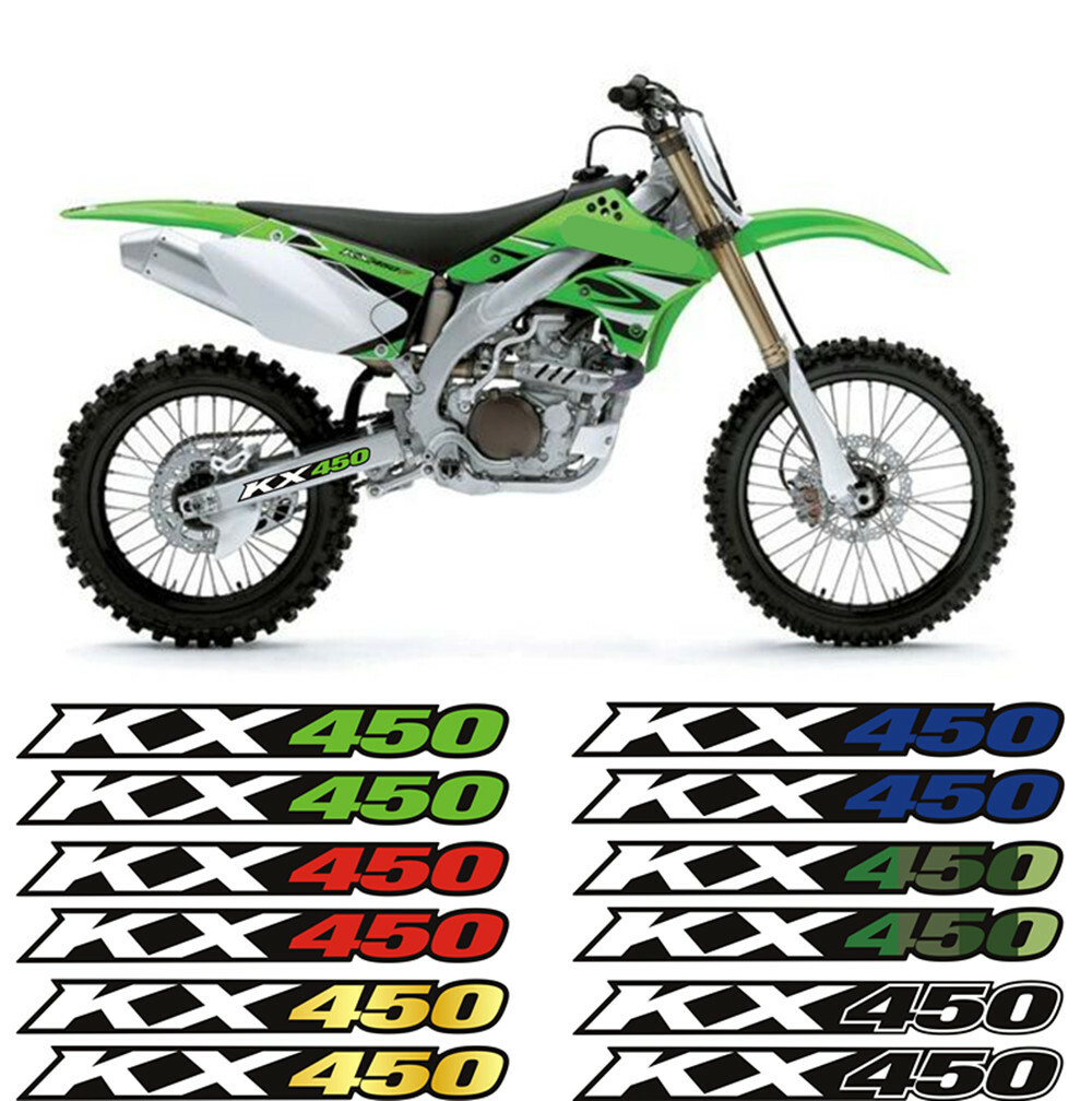 Swingarm Reflection Stickers Decals Stripes For KAWASAKI KX