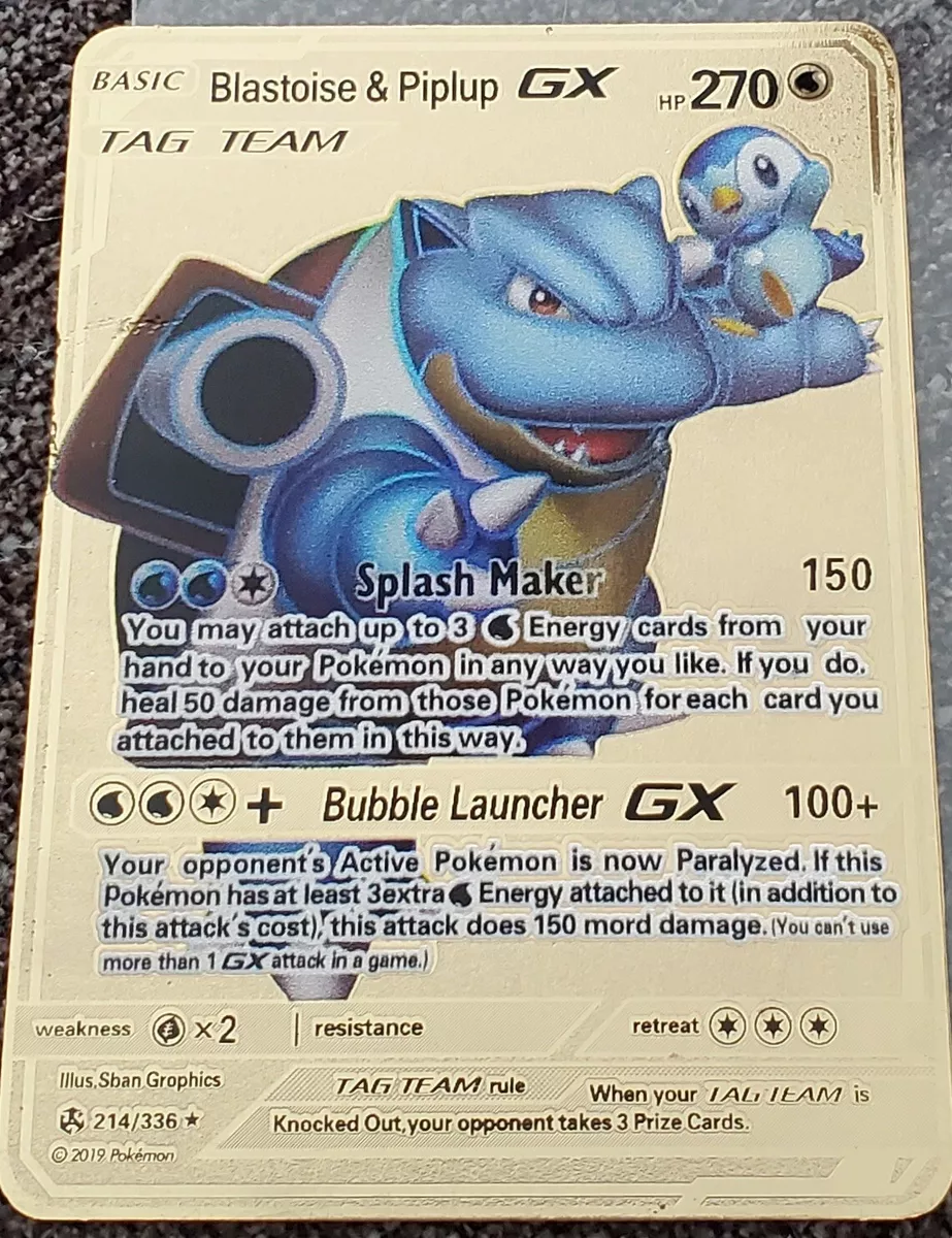 Blastoise e Piplup-GX, Pokémon