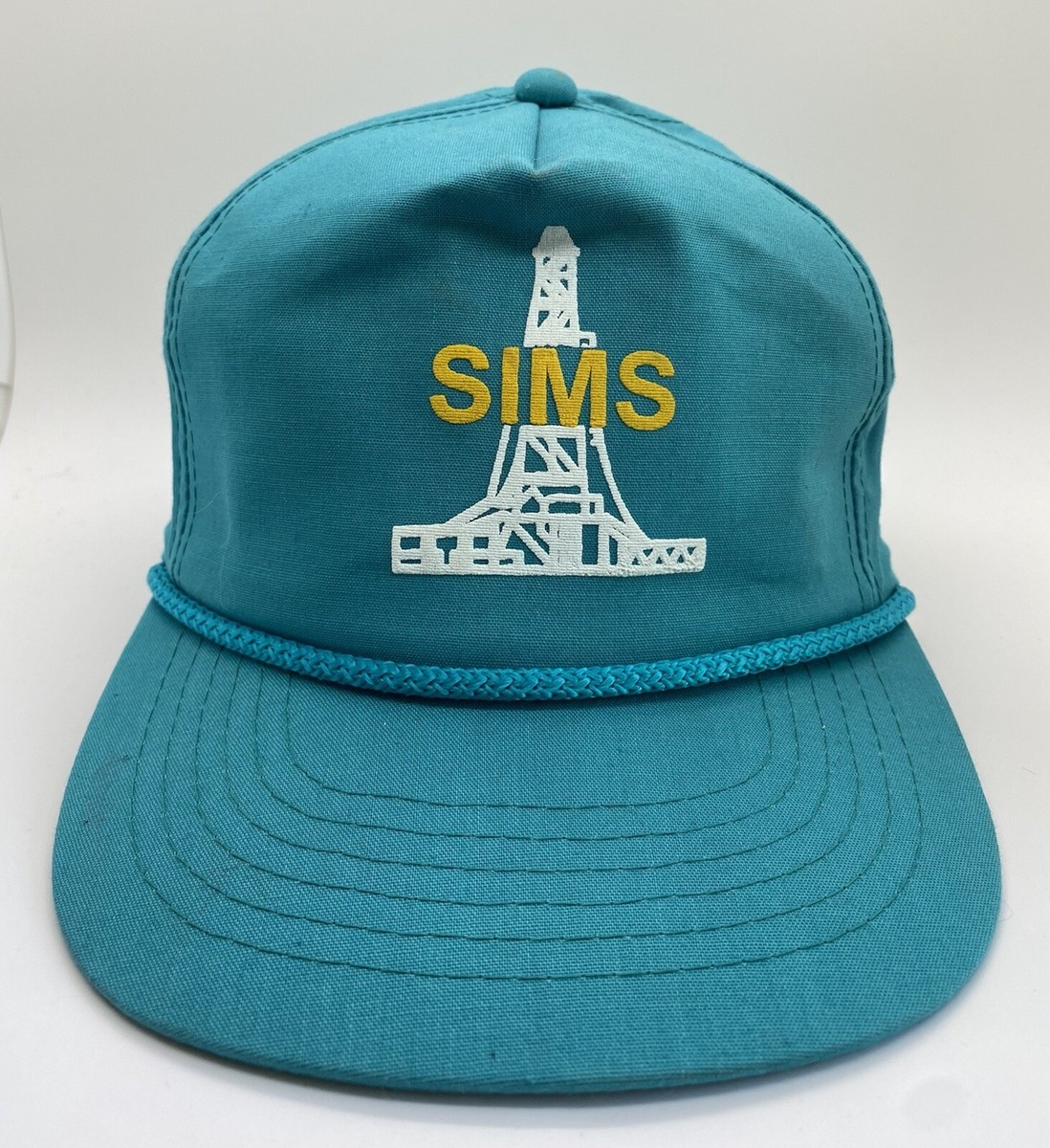 SIMS Cap Hat Adult Snapback Green Cotton