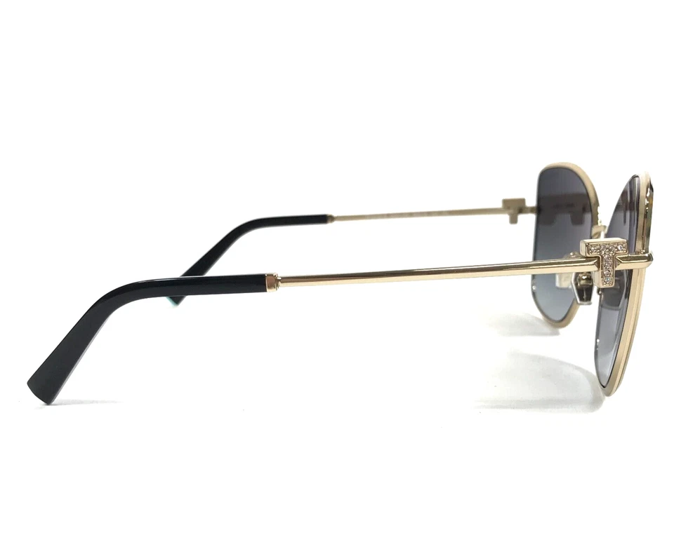Tiffany & Co. Sunglasses TF3102-B 6021/3C Pale Gold Crystals with Grey Gradient - Image 4 of 4