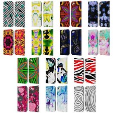 HAROULITA ABSTRACT ART LEATHER BOOK WALLET CASE COVER FOR APPLE iPOD TOUCH MP3