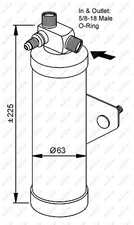 NRF 33161 Dryer, Air Conditioner for LAND ROVER