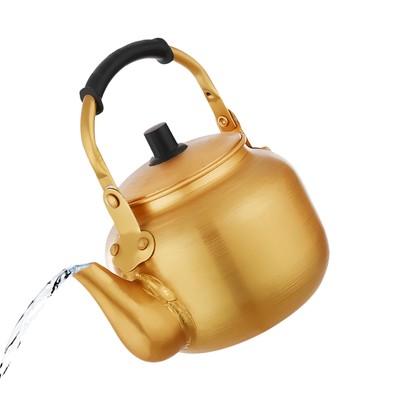 Mini Aluminum Kettle Aluminum Open Campfire Coffee Tea Pot for Hiking Picnic 