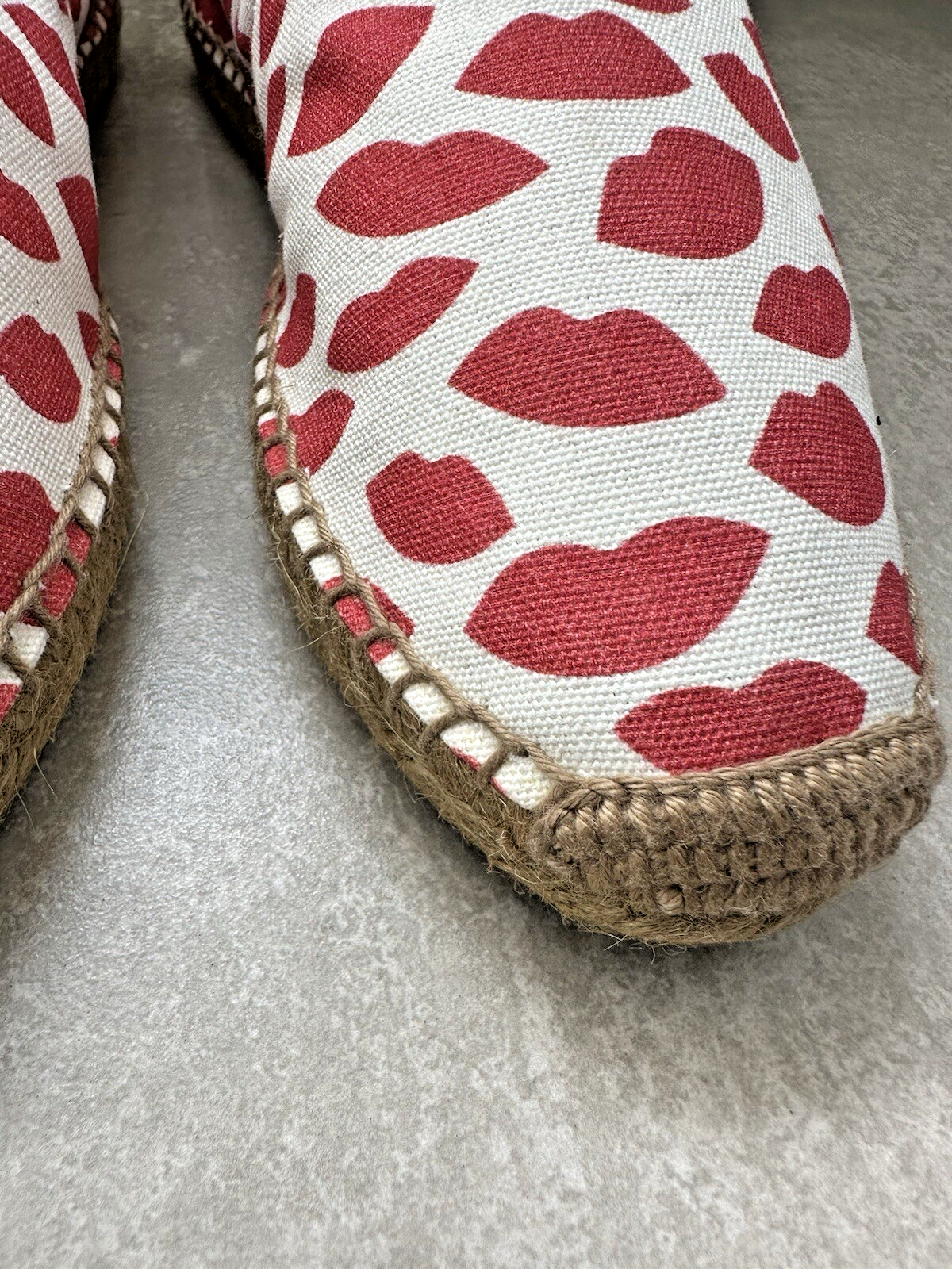 Saint Laurent YSL kiss espadrillas scarpe da donna 104166G EU 40 UK 7 RRP £ 500