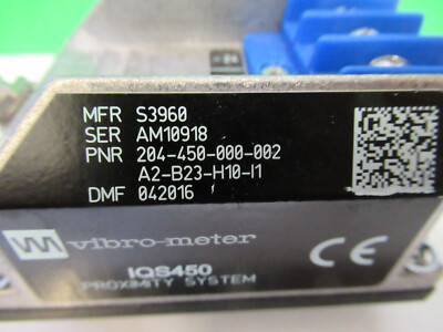 MEGGITT VIBRO-METER IQS450 204-450-000-002 MODULE for PROXIMITY