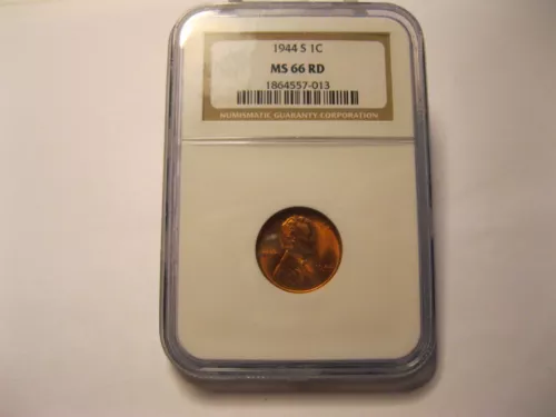 1944-S LINCOLN CENT NGC-MS-66 RED! PRICED TO SELL!
