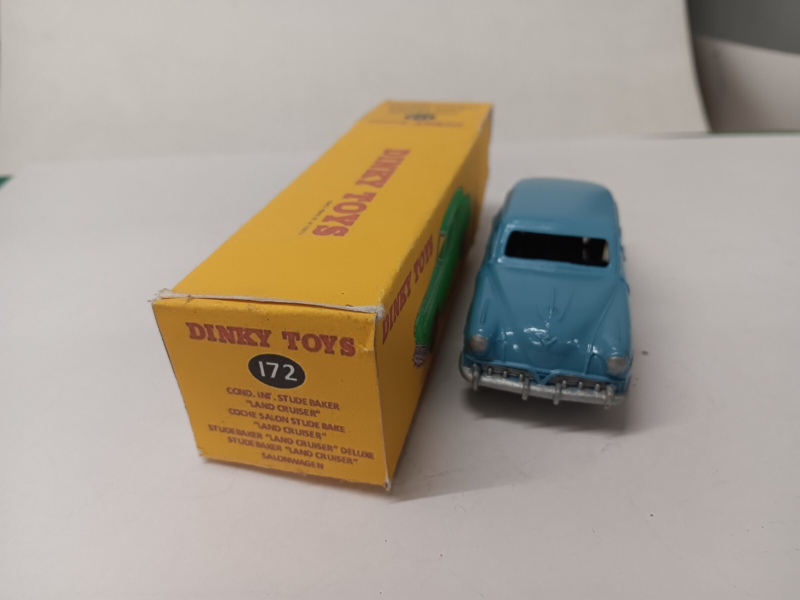 Dinky Toys GB N°172 Studebaker Land Cruiser 1/43 – Vert Métal D’époque Boîte D’origine