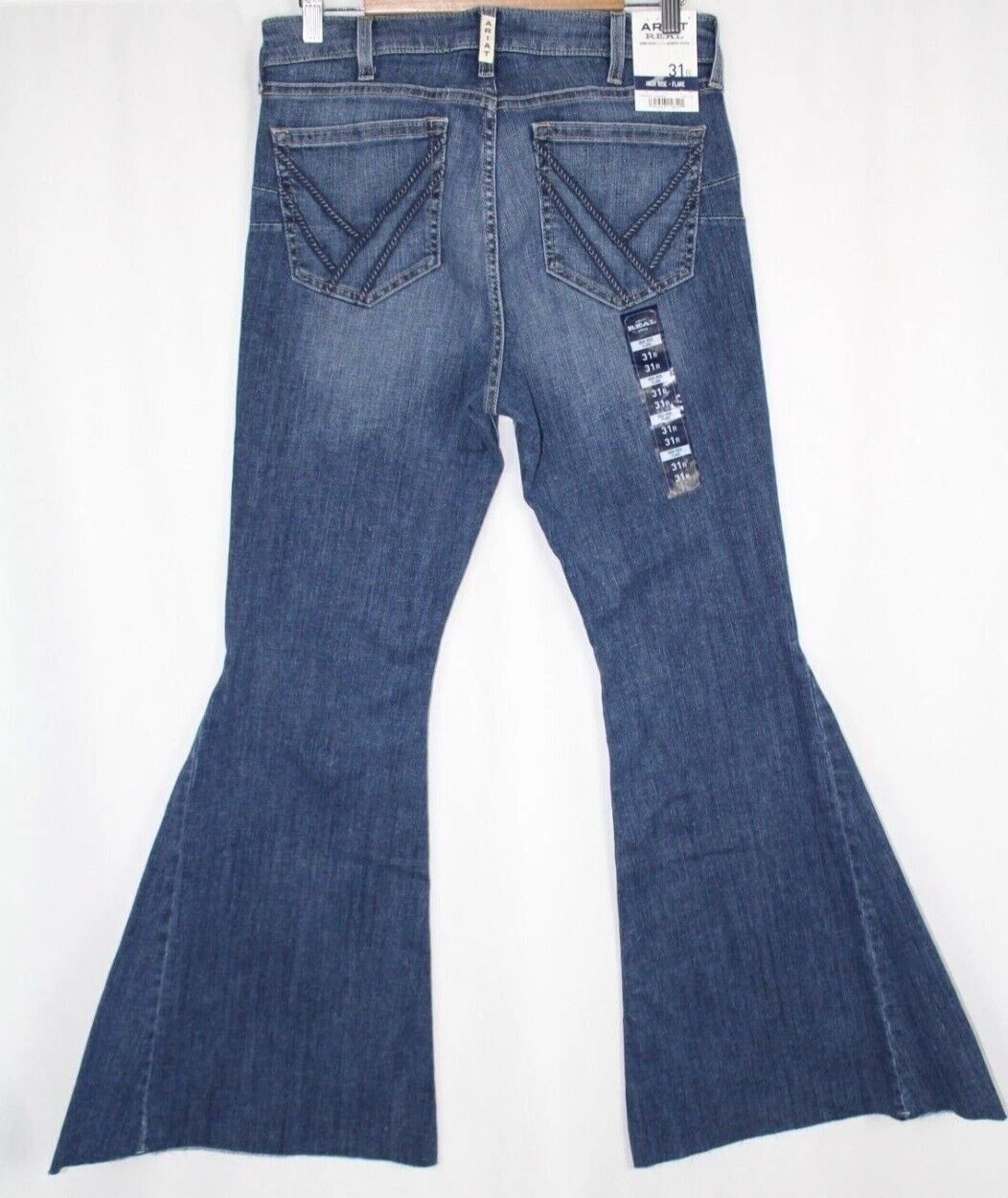 Ariat Women's Jeans Real High Rise Kalani Extreme Flare Canadian Blue 10040803