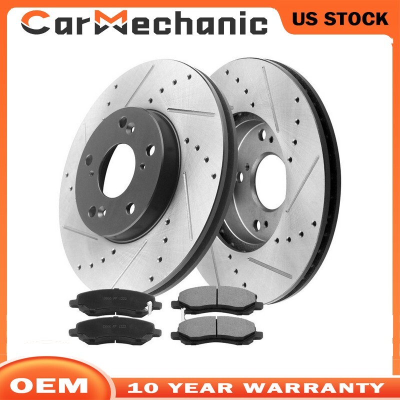 294mm Front Disc Brake Rotors & Pads for Dodge Caliber Chrysler 200 5-Lug