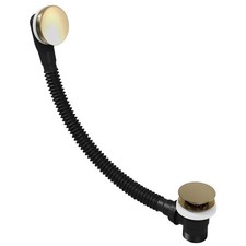 Push Button Pop Up Bath Waste & Overflow Easy Clean Combination