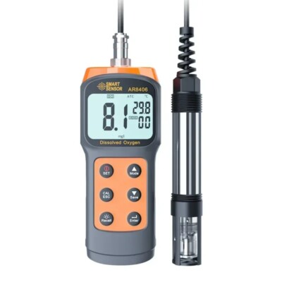 Digital Oxygen Meter - Portable Fishpond Water Oxygen Content Detector