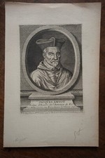 JACQUES AMYOT (1514-1593) PORTRAIT ENGRAVING 18th century