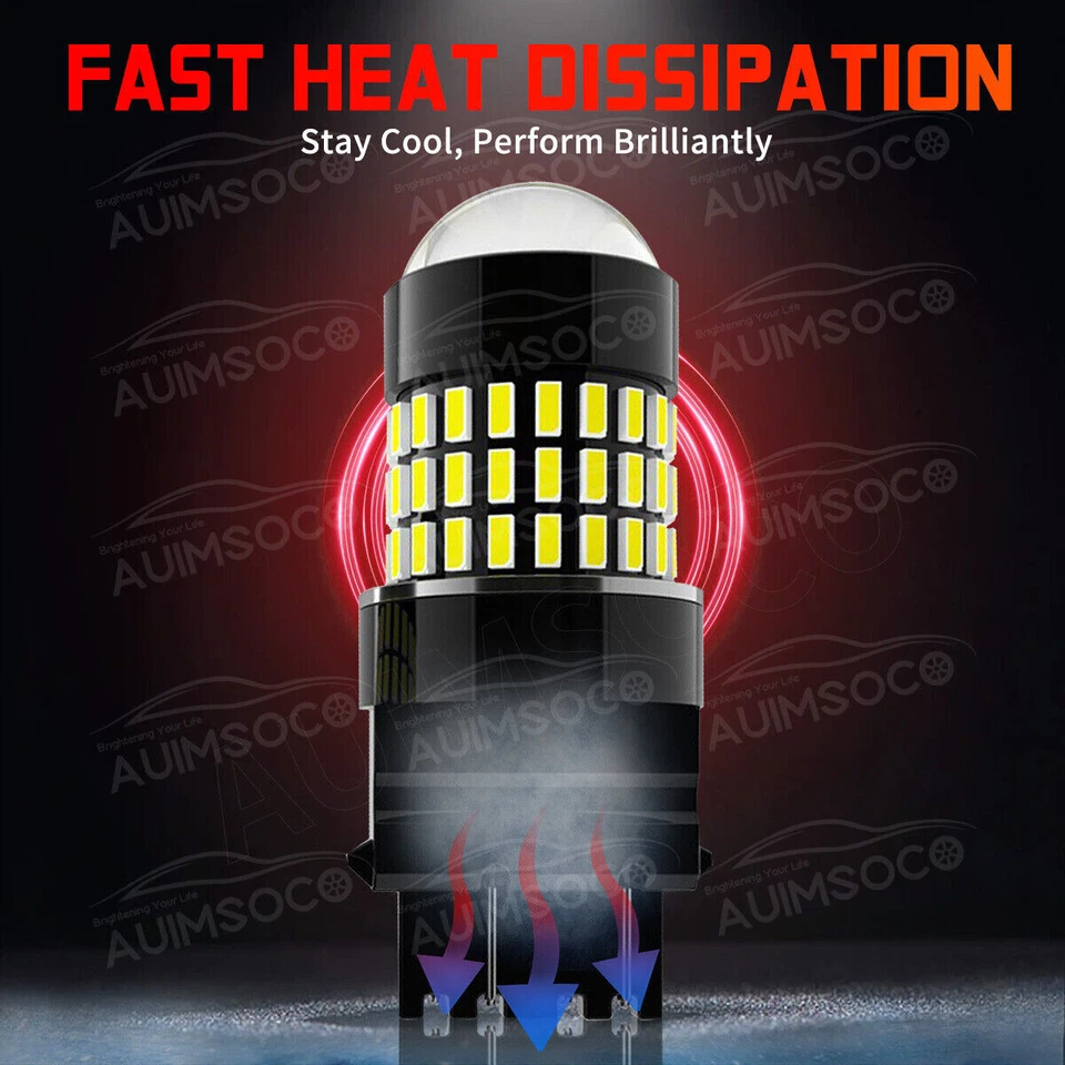 For Nissan Xterra 2000-2015 3157 LED Back Up Reverse Lights Bulbs Pure White Foto 2 de 4