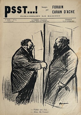 Psst...! Forain Images Caran D'ache 1899 No. 74 Faltek Get Out of Here