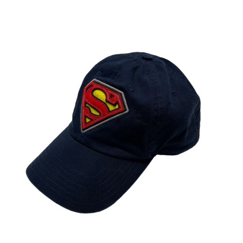 Superman Hat Baseball Cap Strapback Adjustable OSFM Dad Cap Patch Logo Front - Afbeelding 1 van 8