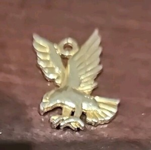 Authentic Electro Gold Plated Eagle Pendant Patriotic