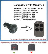 Telecomando Duplicatore Compatibile Con Marantec Digitale D323 868