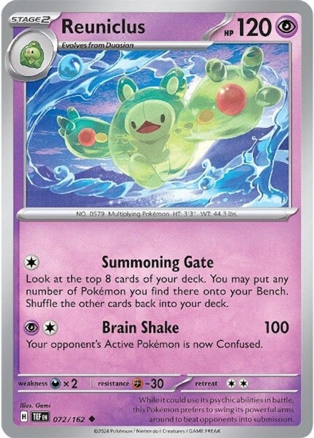 Pokemon Reuniclus (72/224) Temporal Forces LP