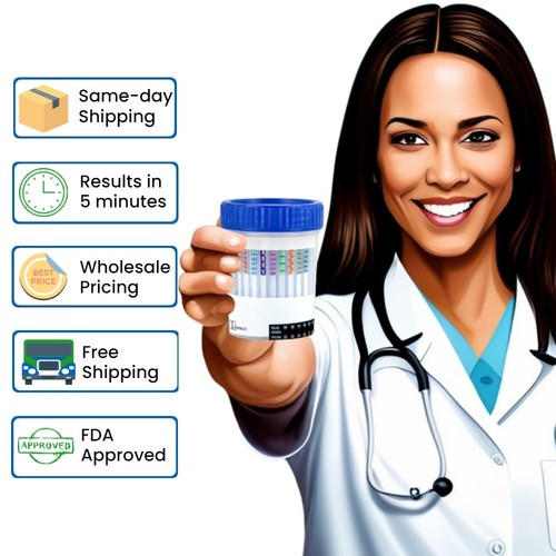 12-Panel Drug Test Kit (200 cups) w/ PCP - FDA Approved - Ovus Medical - Bild 6 von 12