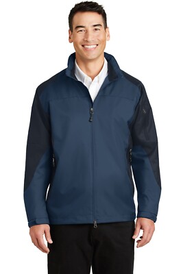 Port Authority Men's Casual Pocket Hood Soft Shell Jacket Insignia Blue Medium