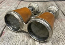 Antique 1900s Early French Binoculars Iris de Paris Cycliste Field Glasses