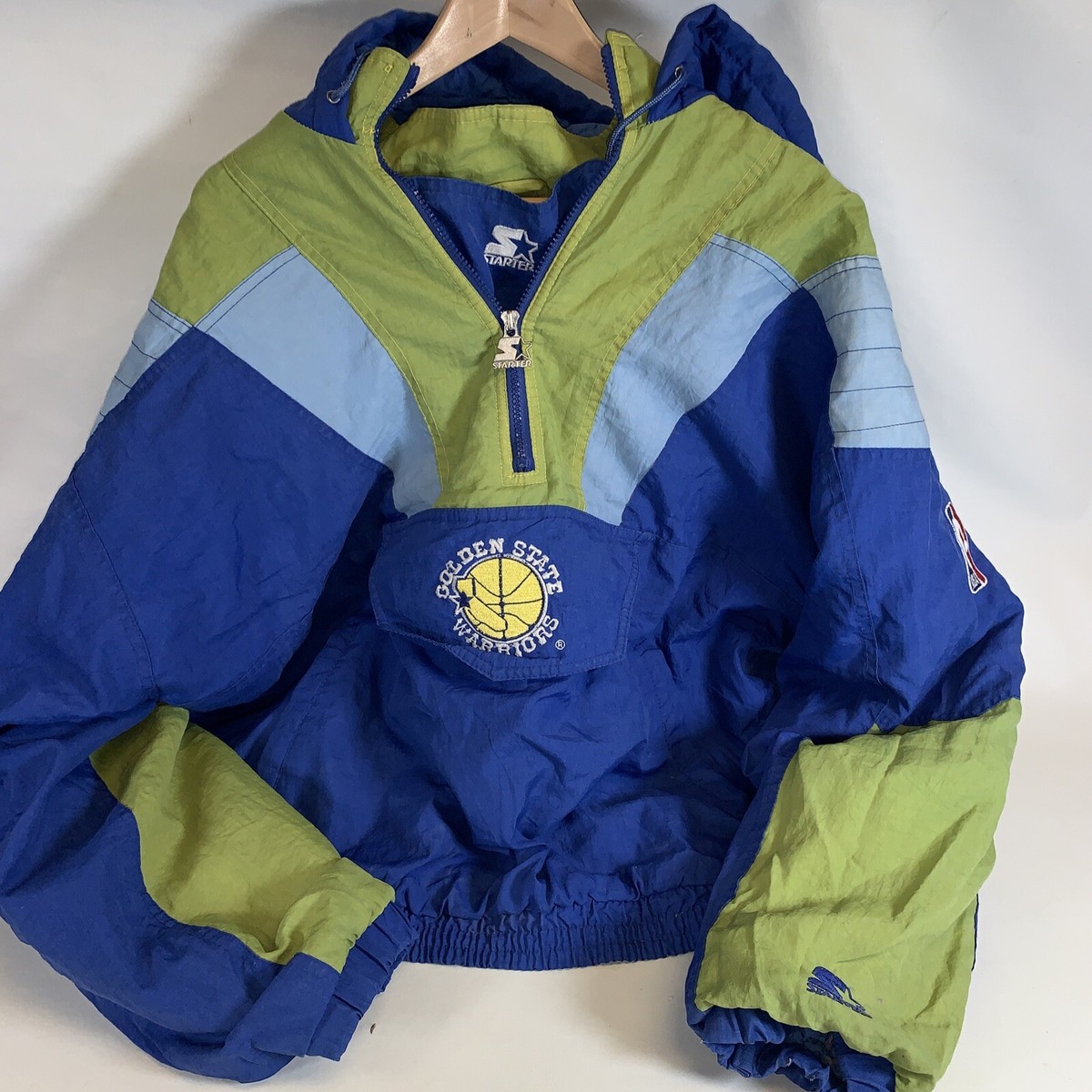 Vtg Starter Jacket Golden State Warriors Nylon Hip Hop Vtg Starter Jacket Golden State Warriors Nylon Hip Hop