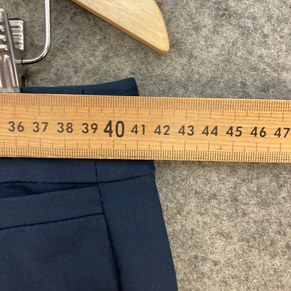 Pantalones para mujer Diana Ferrari talla 10 azules rectos tiro medio negocios 48118 Foto 3 de 4