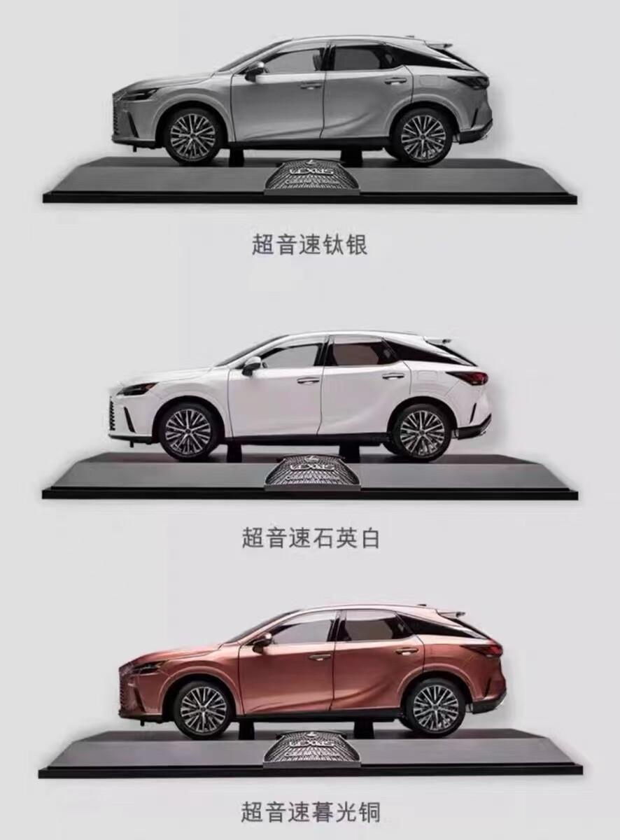 LEXUS RX450h ダイキャストミニカー 1/18 Toyota Lexus RX 450h+ Diecast Model Cars Toys Gifts For