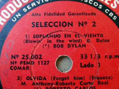 BOB DYLAN 7'' Blowin´ In The Wind 1966 UNIQUE Special Edition ULTRA RARE
