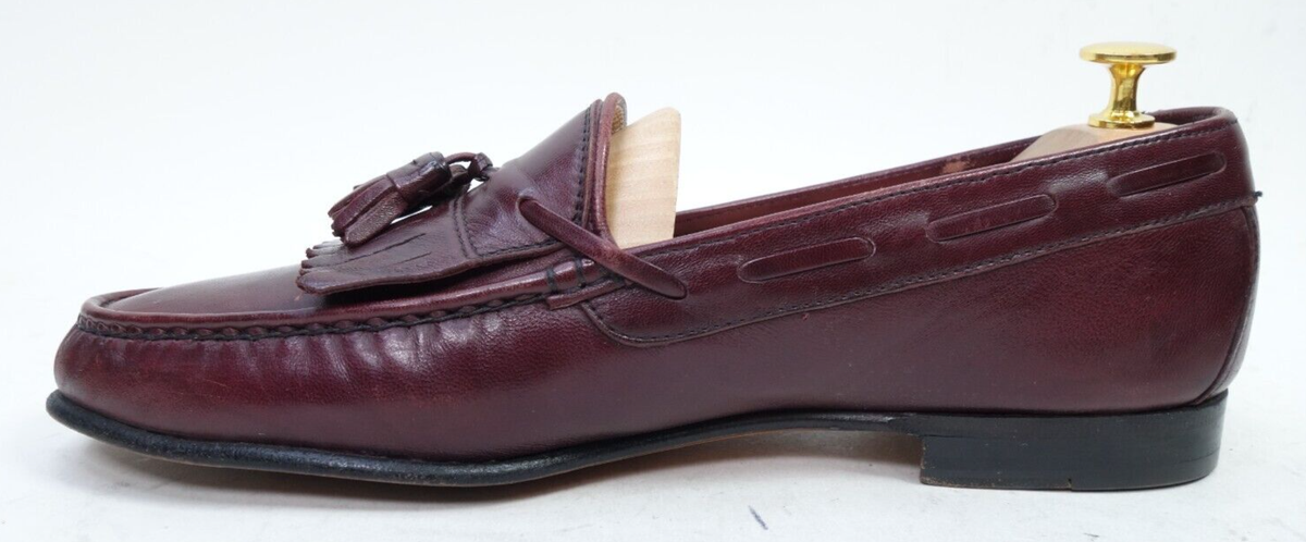 Salvatore Ferragamo Tassel Loafer - Men’s 9.5 - Mahogany Leather - Italy made Salvatore Ferragamo Tassel Loafer Shoes Cherry Men Size 9.5  main image 4