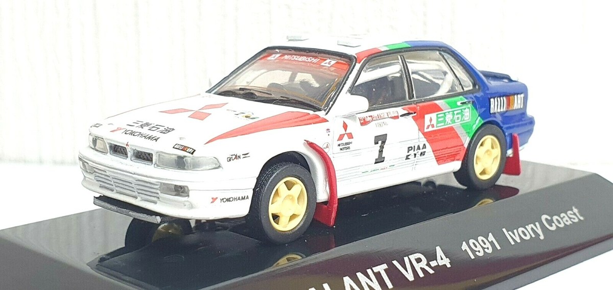 1/64 CM's 1991 MITSUBISHI GALANT VR-4 IVORY COAST #7 diecast model