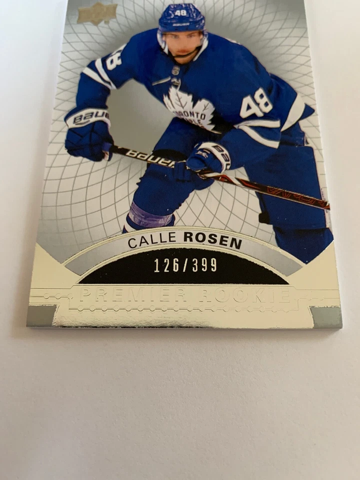 17/18 UD Premier Rookies Calle Rosen Hockey Card #53 126/399 - Image 2 of 4