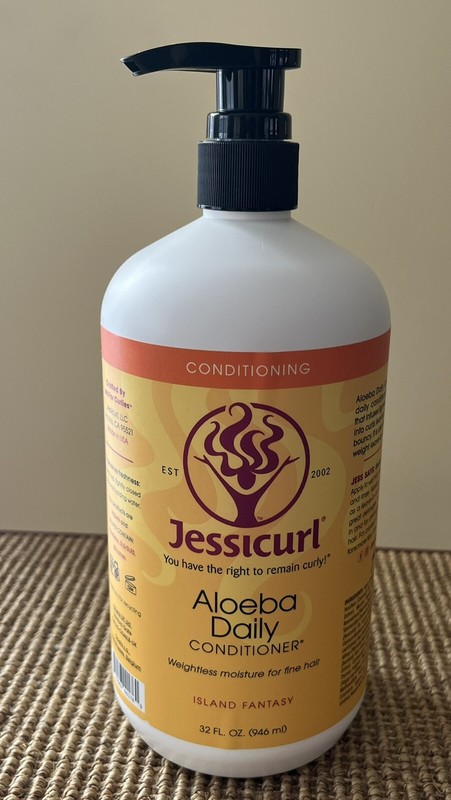 Jumbo Jessicurl Aloeba Daily Conditioner  Island Fantasy  32 Fl. Oz New no box