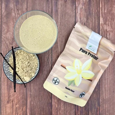 PURE PROTEIN | BREINBAUER ROHSTOFFE 100 g Pure Protein Vanilla | Vegan, 7K Protein, Vanille, Proteinpulver, Eiweiß